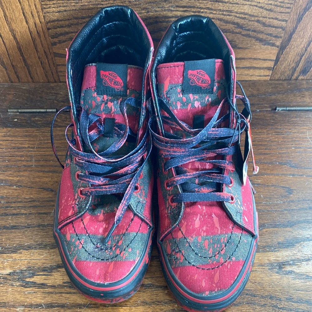 Vans Sk8 Hi House Of Terror Horror Nightmare On Elm Street Shoes 2021